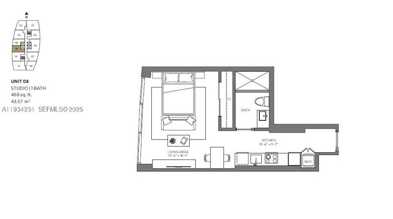 0 bedroom Condominium at 225 N Miami Ave 1708, District 225, Miami — photo 1