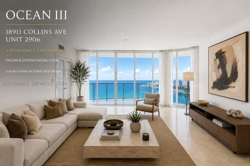 3 bedroom Condominium at 18911 Collins Ave 2906, Ocean Three Condo, Sunny Isles Beach — photo 1