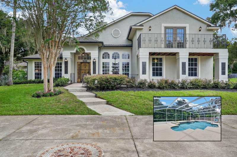 4 bedroom Single Family Residence at 500 Lake Winnemissett Drive, New England Village, Deland — photo 1