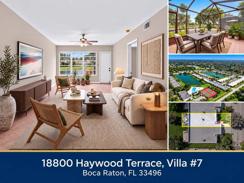 2 bedroom Villa at 18800 Haywood Terrace #7, Weitzer Sub 3, Boca Raton — photo 1