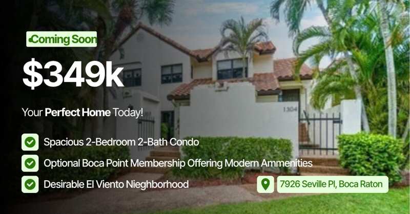 2 bedroom Condominium at 7926 Seville Place #2002, El Viento At Boca Pointe Condo Nos I And II Decls, Boca Raton — photo 1