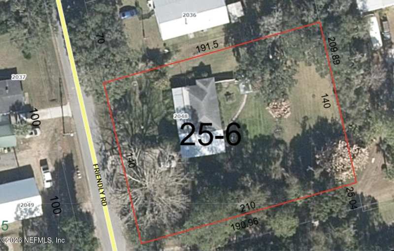 2 bedroom Single Family Residence at 2048 Friendly Road, Lands Of Emil O Friend, Fernandina Beach — photo 1