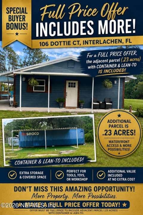 106 Dottie Court, starter home for sale in Interlachen