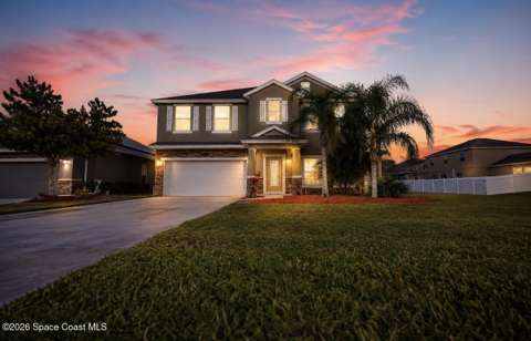 2347 Snapdragon Drive, waterfront for sale in Palm Bay