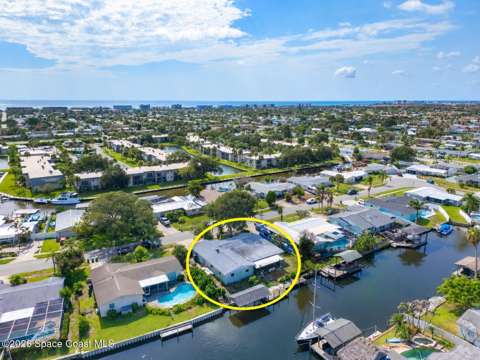 432 Finch Drive, waterfront for sale in Satellite Beach