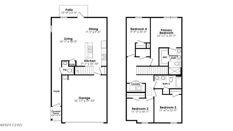 4 bedroom Attached at 203 Salt Creek Lane, Salt Creek at Mb Townhomes, Mexico Beach — photo 3