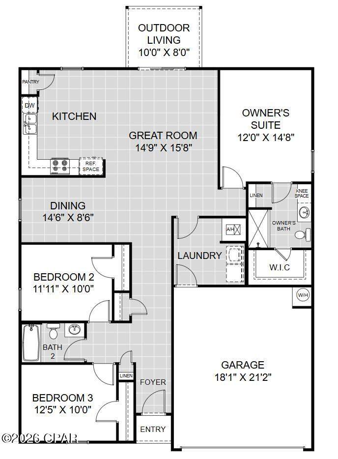 3 bedroom SingleFamilyResidence at 443 Salt Creek Lane, Salt Creek at Mexico Beach, Mexico Beach — photo 3