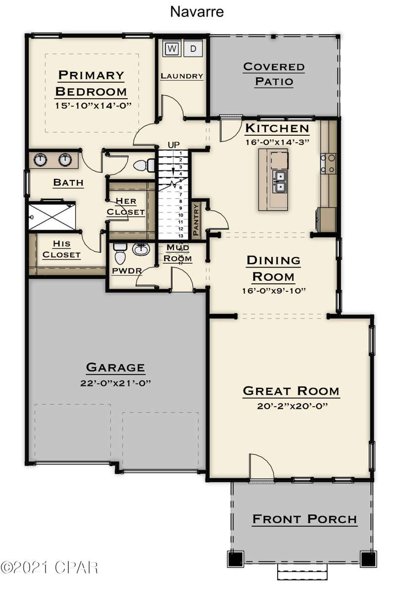 4 bedroom SingleFamilyResidence at 1317 Buttonsage Avenue Lot 653 - Navarre Plan, Sweetbay, Panama City — photo 3