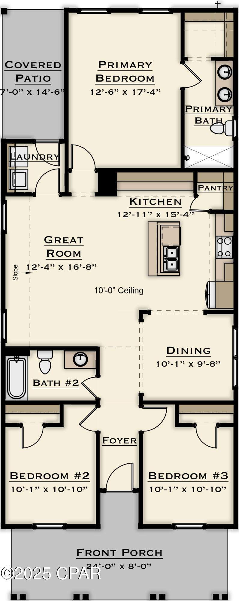 3 bedroom SingleFamilyResidence at 1081 Blazing Star Street Lot 495 - Largo Plan, Sweetbay, Panama City — photo 3