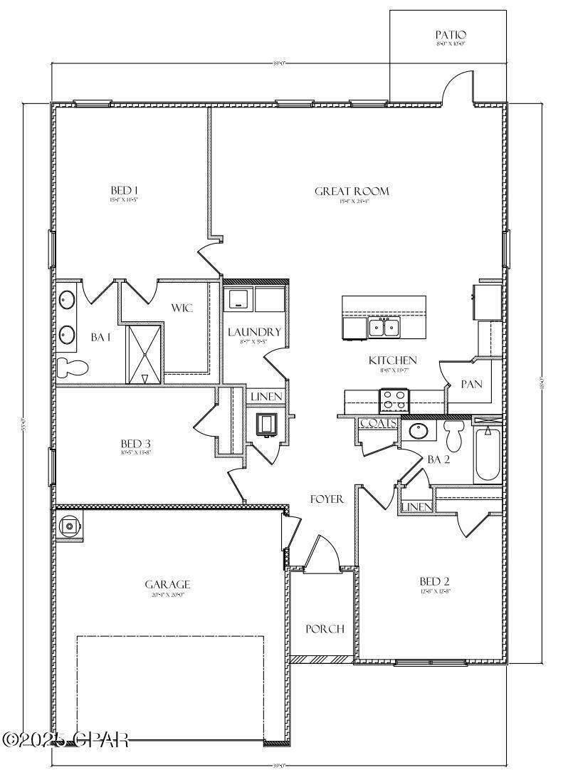 3 bedroom SingleFamilyResidence at 3196 Blue Bird Lane, Hodges Bayou Plantation 1, Panama City — photo 2