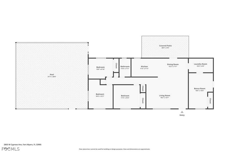 4 bedroom SingleFamilyResidence at 2803 W Cypress Ave, Fort Myers Shores, Fort Myers — photo 3