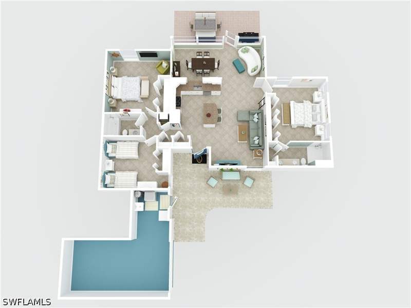 3 bedroom Attached at 3810 Estero Bay Ln F6, Lakewood Villas, Naples — photo 3