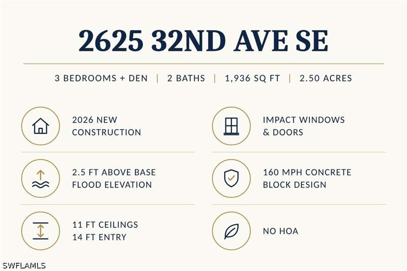 3 bedroom SingleFamilyResidence at 2625 32nd Ave SE, Golden Gate Estates, Naples — photo 2