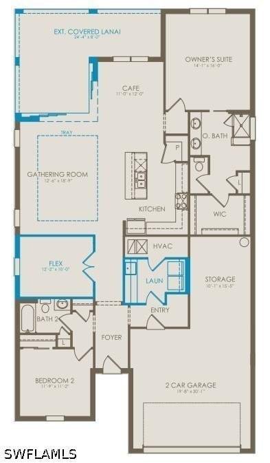 2 bedroom SingleFamilyResidence at 7192 Chapel Creek Ln, Del Webb Oak Creek, North Fort Myers — photo 3