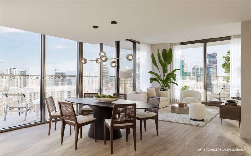 3 bedroom Condominium at 99 SW 7th St Ph-3703, Lofty Brickell Condo, Miami — photo 2