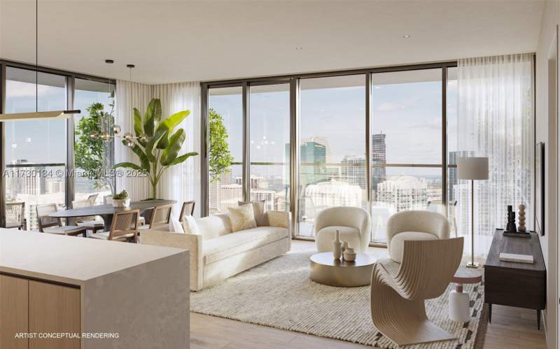 3 bedroom Condominium at 99 SW 7th St Ph-3703, Lofty Brickell Condo, Miami — photo 3