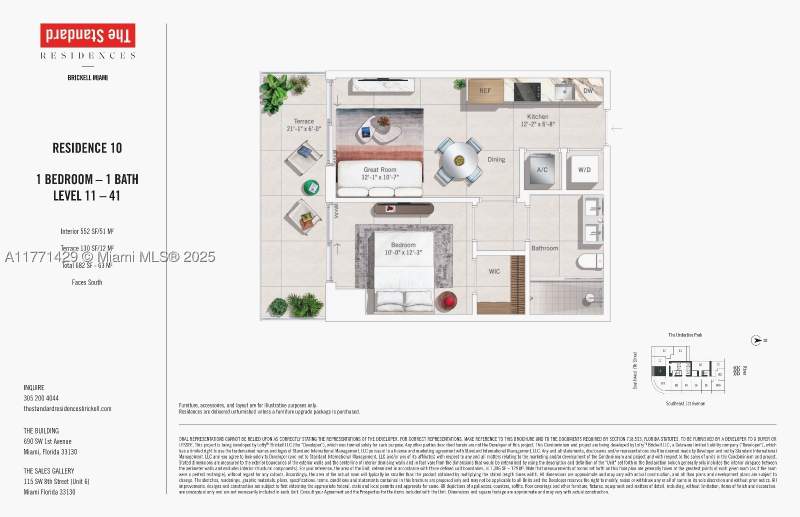1 bedroom Condominium at 690 SW 1 Avenue 4010, The Standard Residences, Miami — photo 2