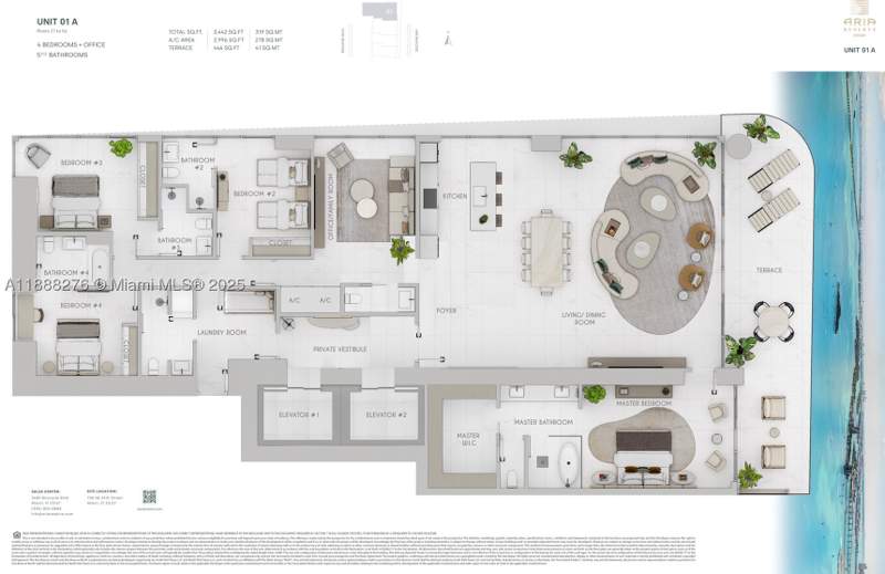 4 bedroom Condominium at 725 NE 24th St 2701-N, Edgewater, Miami — photo 2