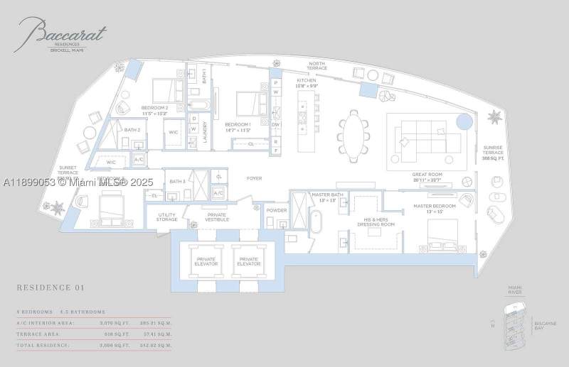 4 bedroom Condominium at 99 SE 5th street 4301, Baccarat, Miami — photo 4