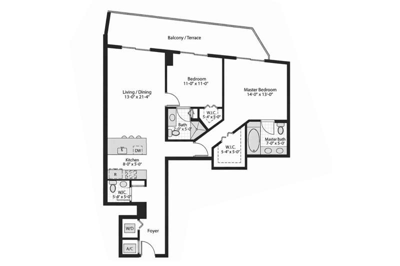 2 bedroom Condominium at 185 SW 7th Street 4403, Latitude on the River, Miami — photo 2