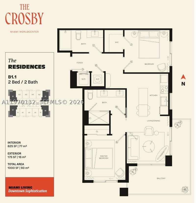 2 bedroom Condominium at 11 NE 6 507, The Crosby Miami Worldcent, Miami — photo 3