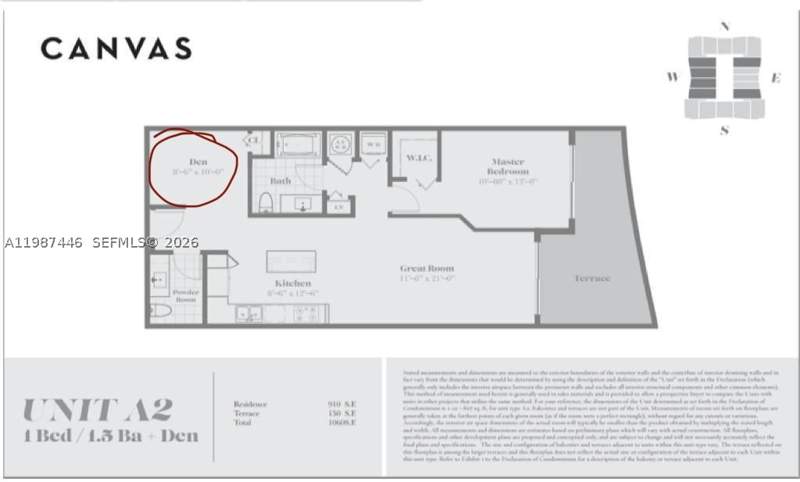 1 bedroom Condominium at 1600 NE 1st Ave 1715, CANVAS CONDO, Miami — photo 4