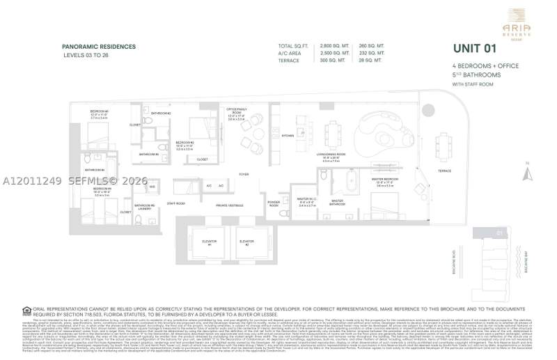 4 bedroom Condominium at 725 NE 24th St 301, Aria Reserve, Miami — photo 2