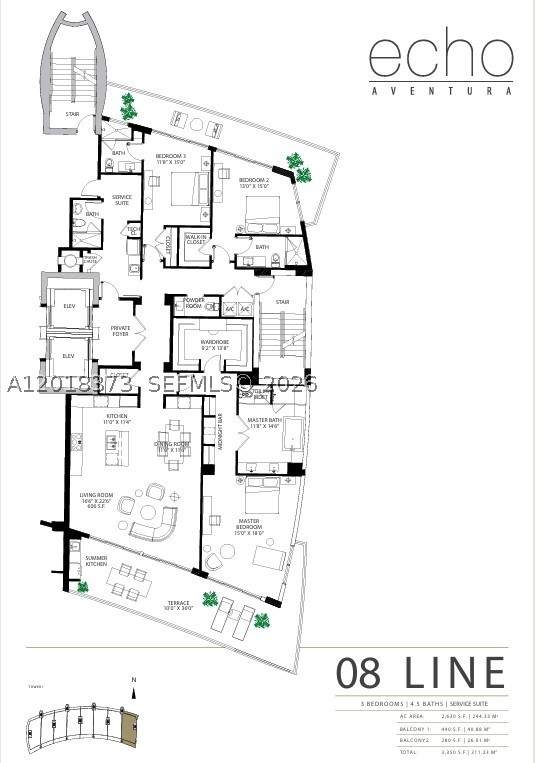 4 bedroom Condominium at 3250 NE 188th St 408, Echo Aventura, Aventura — photo 3