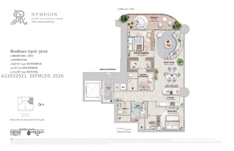 2 bedroom Condominium at 18805 Collins Avenue 2702, St Regis Sunny Isles, Sunny Isles Beach — photo 4