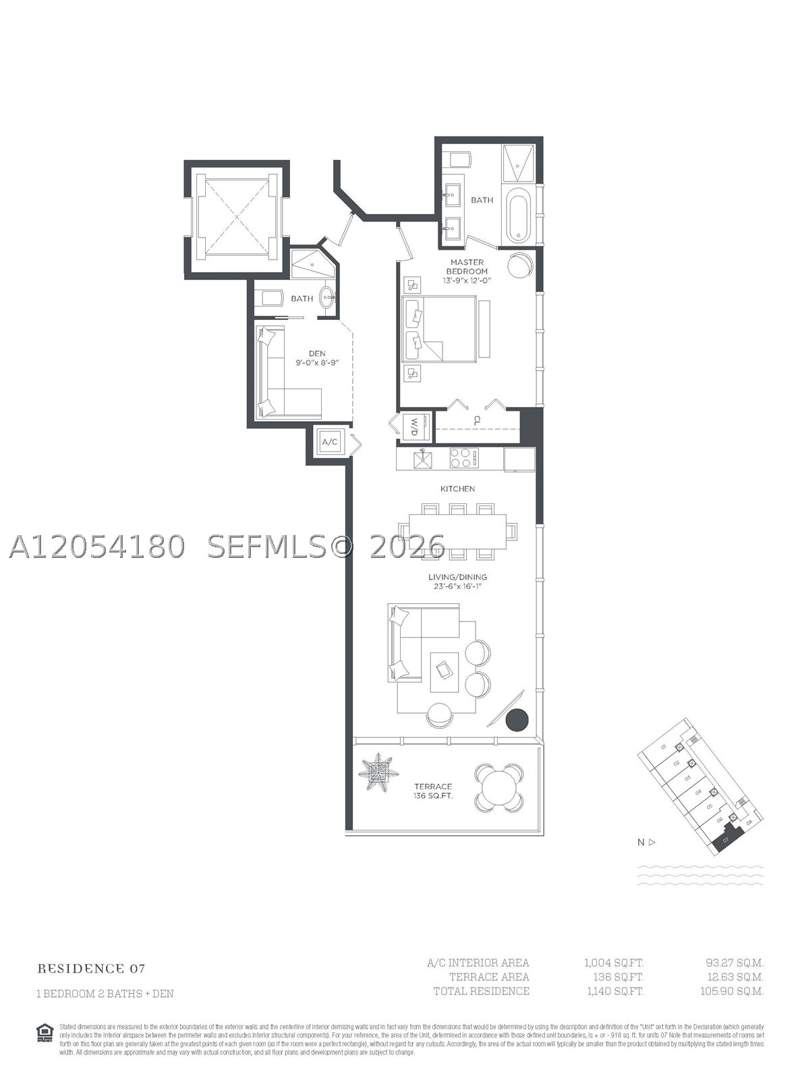 1 bedroom Condominium at 650 NE 32nd St 1507, Paraiso Bay Condo, Miami — photo 4
