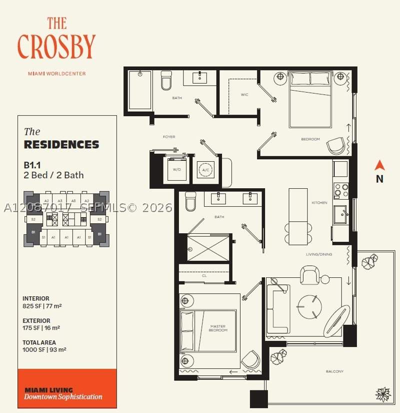 2 bedroom Condominium at 11 NE 6th St 2207, The Crosby unit 2207, Miami — photo 2