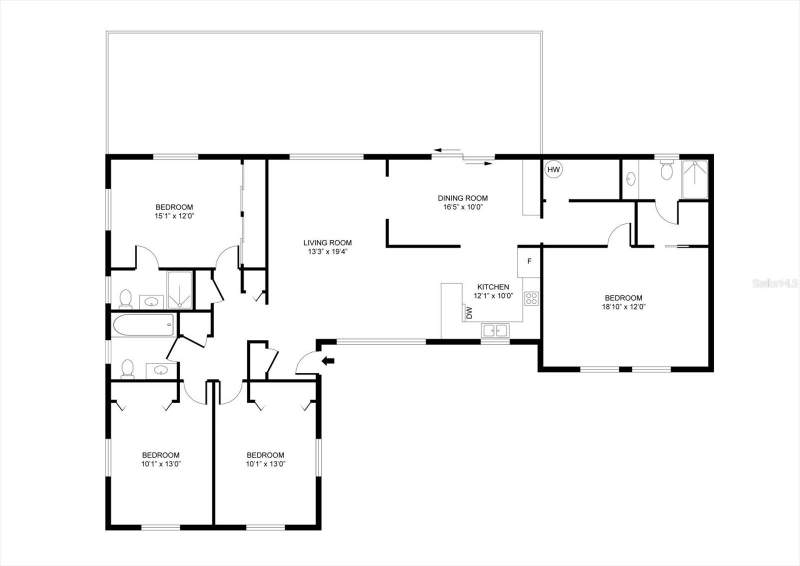 4 bedroom Single Family Residence at 4528 S Shore Road, Lake Holden Gardens, Orlando — photo 4