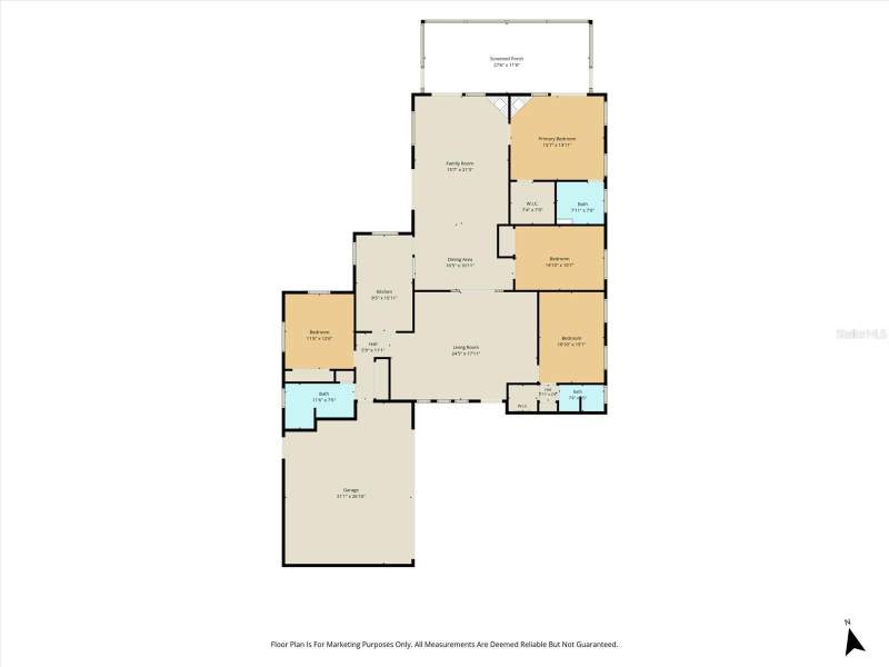 4 bedroom Single Family Residence at 8701 E Cresco Lane, Davis Lake Golf Estates Un 2, Inverness — photo 3