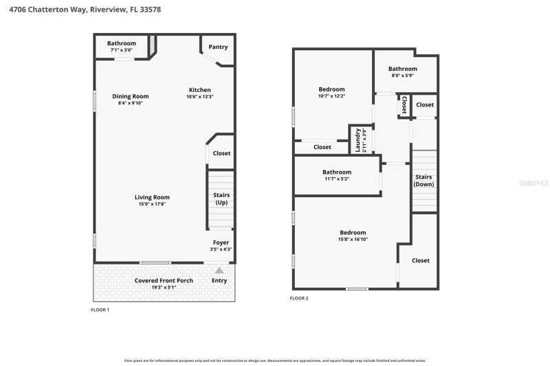 2 bedroom Townhouse at 4706 Chatterton Way, Magnolia Park Central Ph B, Riverview — photo 3