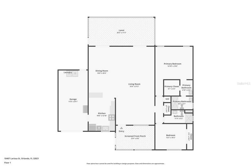 2 bedroom Single Family Residence at 10407 Larissa Street, Lake Ridge Village, Orlando — photo 2