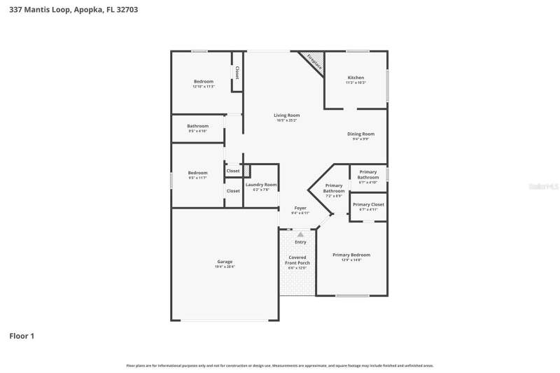 3 bedroom Single Family Residence at 337 Mantis Loop, Votaw Village Ph 01A, Apopka — photo 2