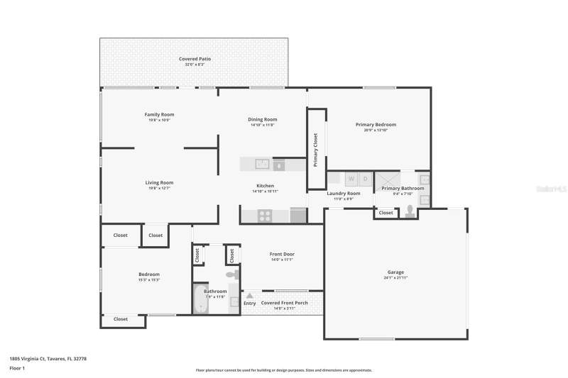 2 bedroom Single Family Residence at 1805 Virginia Court, Tavares Vista Del Largo Water Plant Site, Tavares — photo 3