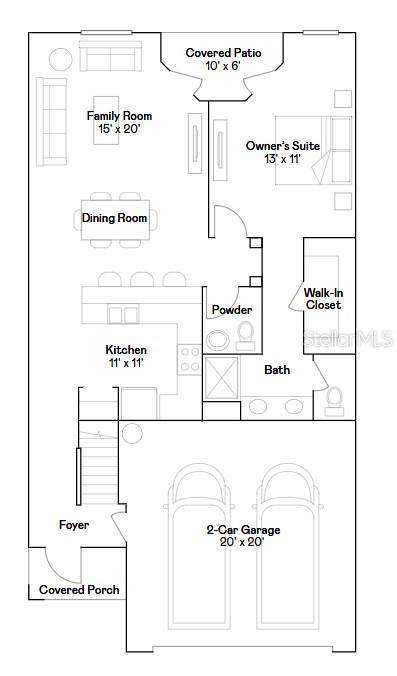 4 bedroom Townhouse at 8505 Broken Willow Court, Hammocks, Tampa — photo 3