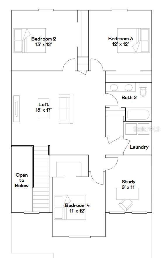 4 bedroom Townhouse at 8505 Broken Willow Court, Hammocks, Tampa — photo 4
