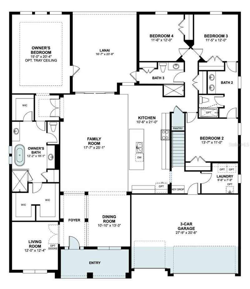 5 bedroom Single Family Residence at 2516 HAWKS OVERLOOK, HAWK'S OVERLOOK, OVIEDO — photo 3