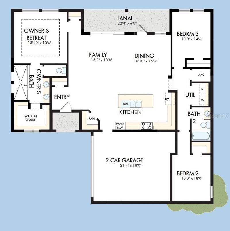 3 bedroom Single Family Residence at 5231 Colony Vista Drive, Waterset, Apollo Beach — photo 2