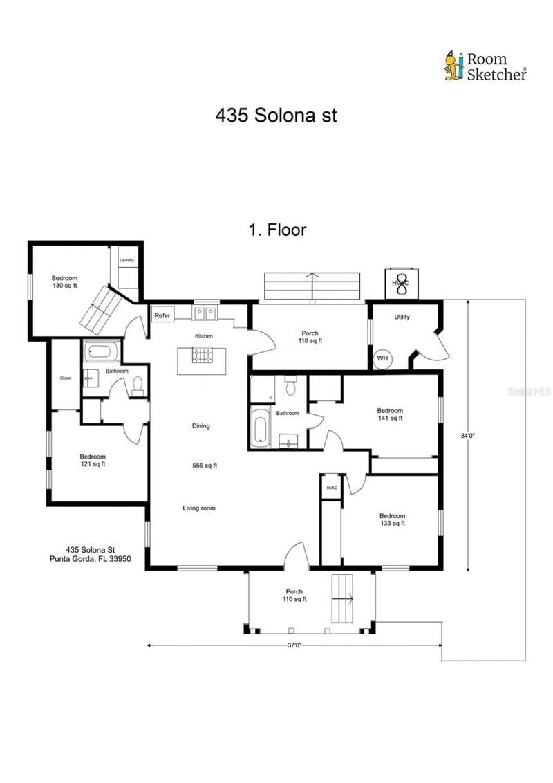 4 bedroom Single Family Residence at 435 Solana Street, Solana Court, Punta Gorda — photo 2
