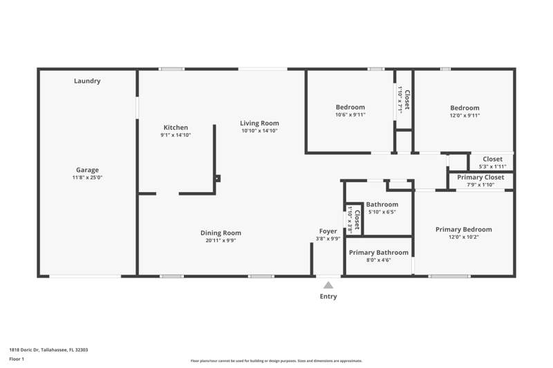 3 bedroom Detached at 1818 Doric Drive, Astoria Park, Tallahassee — photo 3