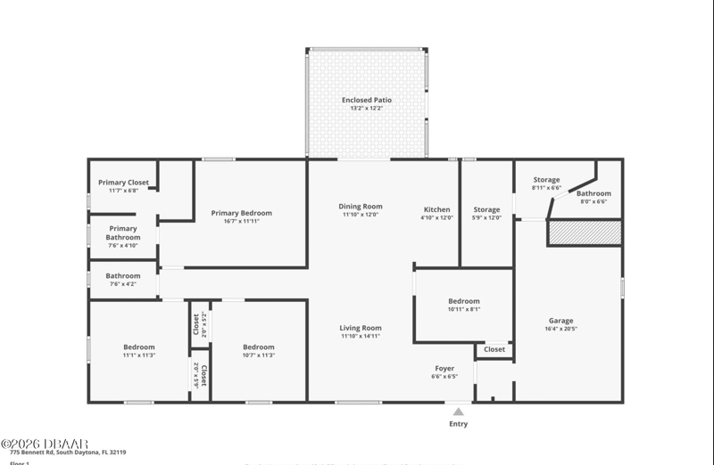 3 bedroom Single Family Residence at 775 Bennett Road, Big Tree Village, South Daytona — photo 2