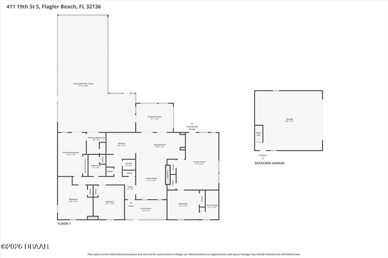 4 bedroom Single Family Residence at 411 S 19th Street, Fuquay Sub, Flagler Beach — photo 2