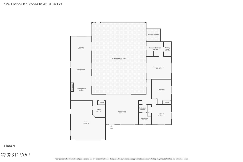 3 bedroom Single Family Residence at 124 Anchor Drive, Yacht Haven, Ponce Inlet — photo 2