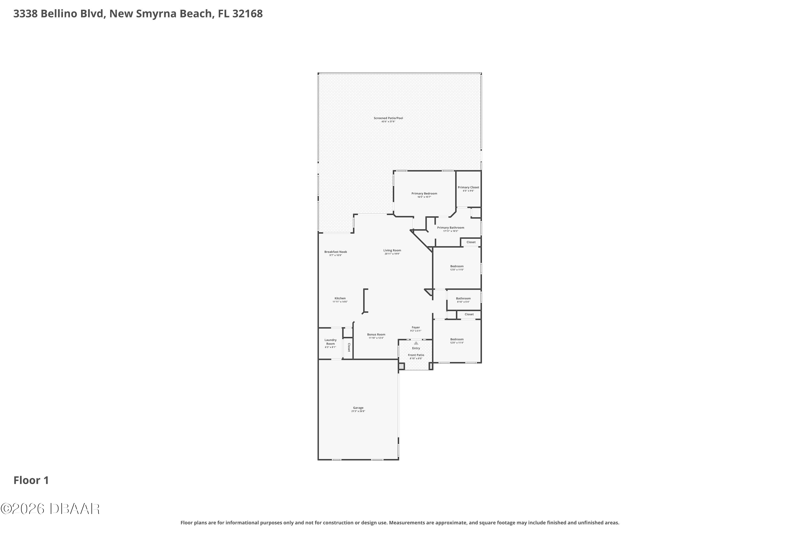 3 bedroom Single Family Residence at 3338 Bellino Boulevard, Verano/Venetian Bay, New Smyrna Beach — photo 2
