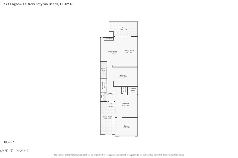 3 bedroom Townhouse at 121 Lagoon Court, Venetian Villas, New Smyrna Beach — photo 4