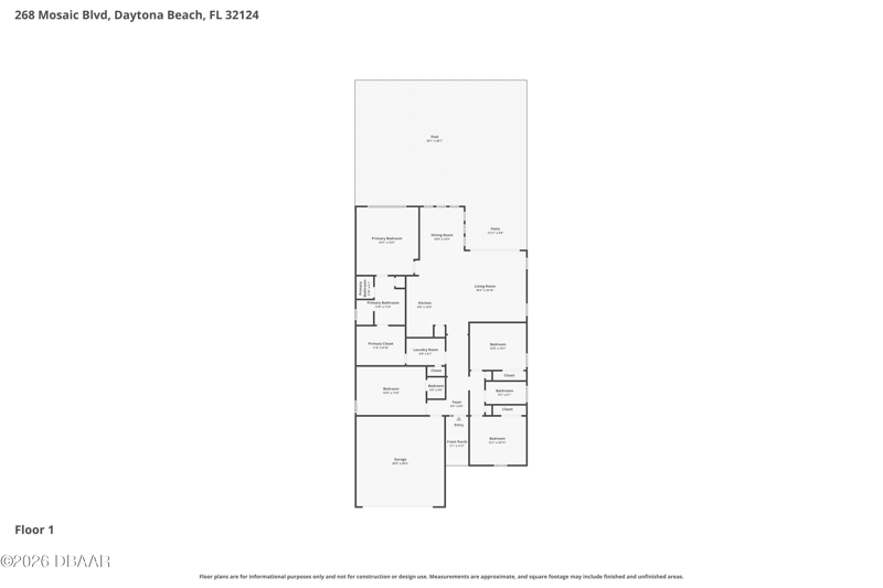 4 bedroom Single Family Residence at 268 Mosaic Boulevard, Mosaic, Daytona Beach — photo 2