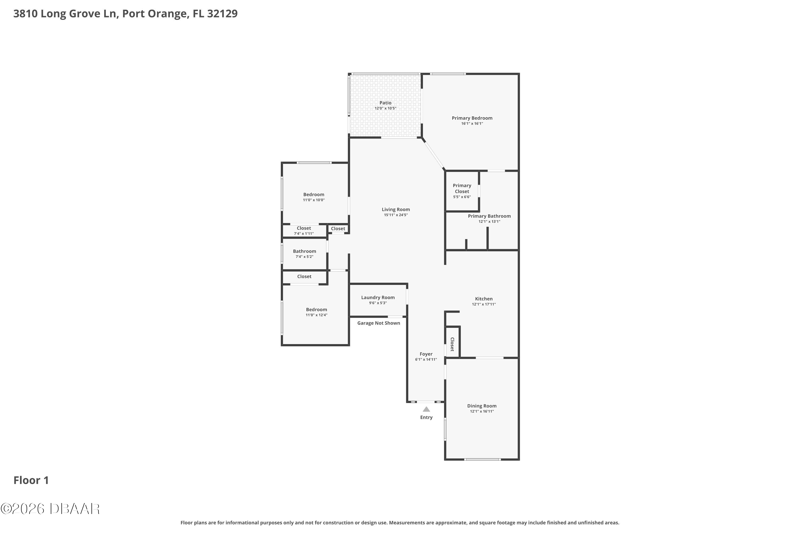 3 bedroom Single Family Residence at 3810 Long Grove Lane, Port Orange, Port Orange — photo 2